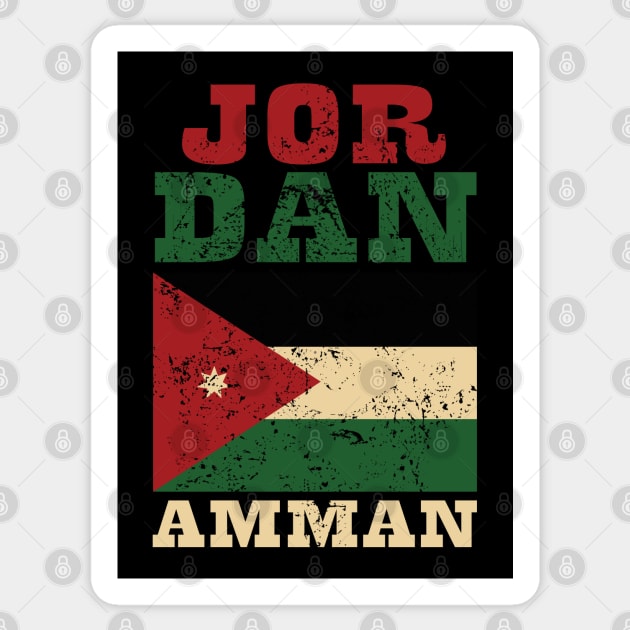 Flag of Jordan Sticker by KewaleeTee